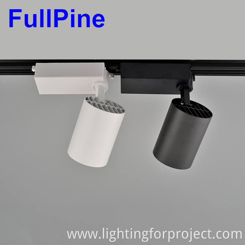 Die-casting Aluminium COB 30W Led dimmable track light for store